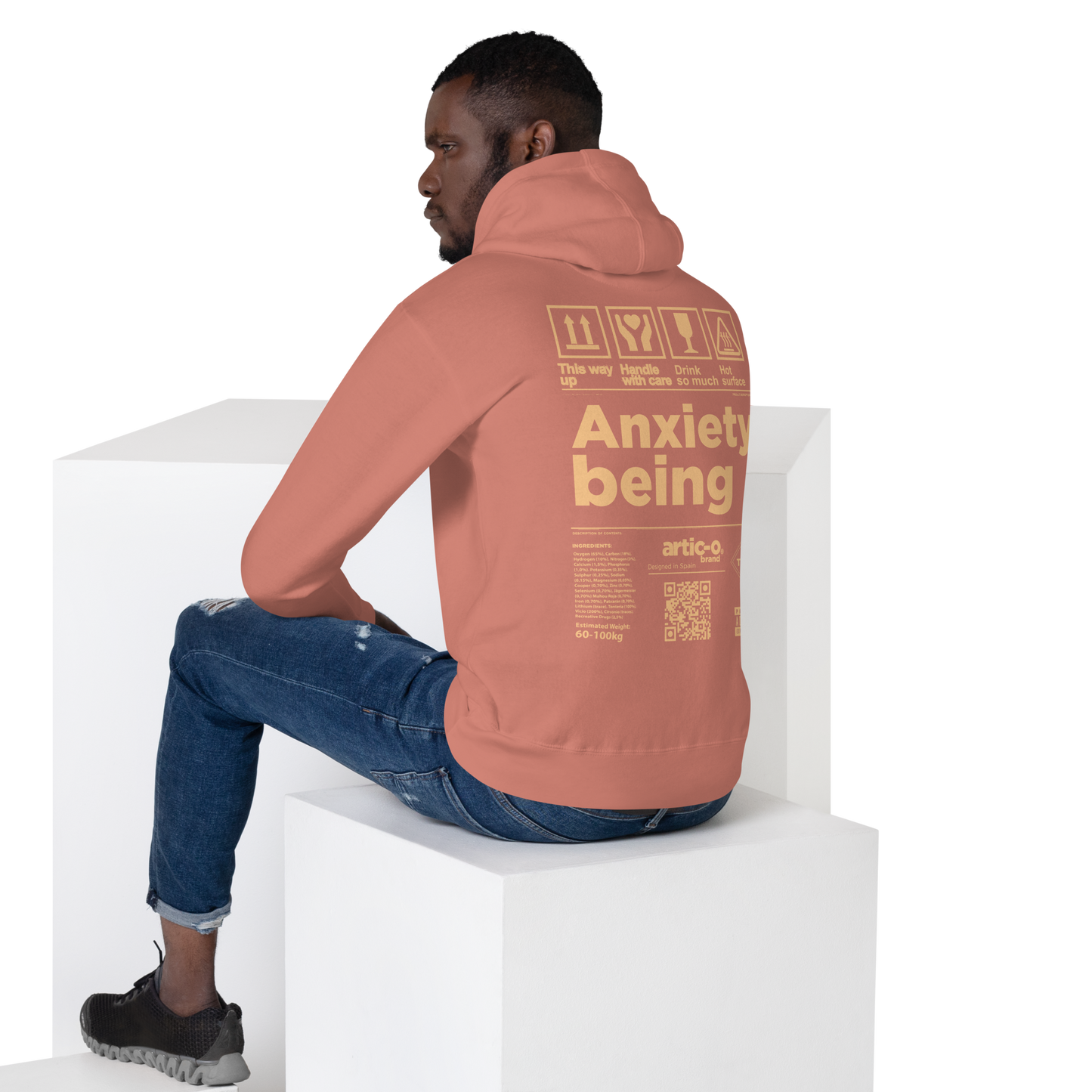 ICONIC HOODIE - ANXIETY BEING (C)