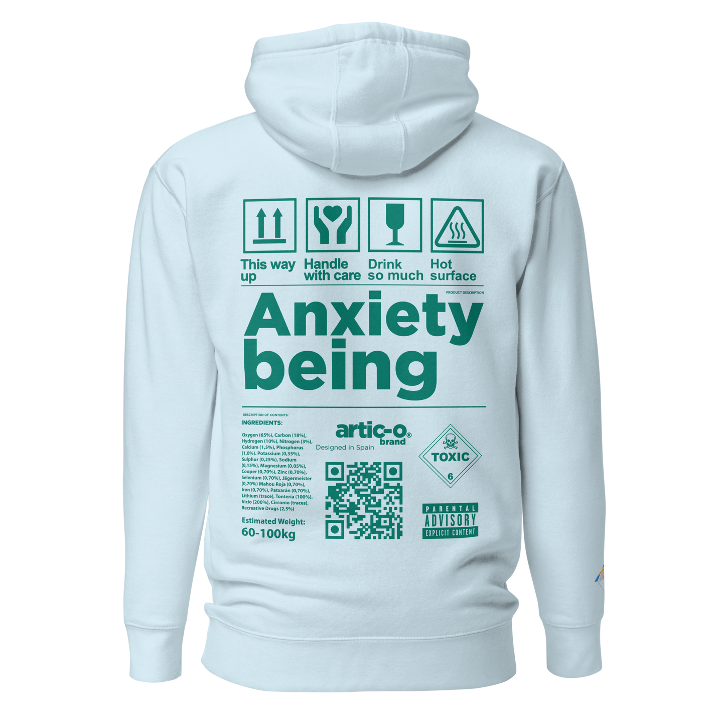 ICONIC HOODIE - ANXIETY BEING (B)