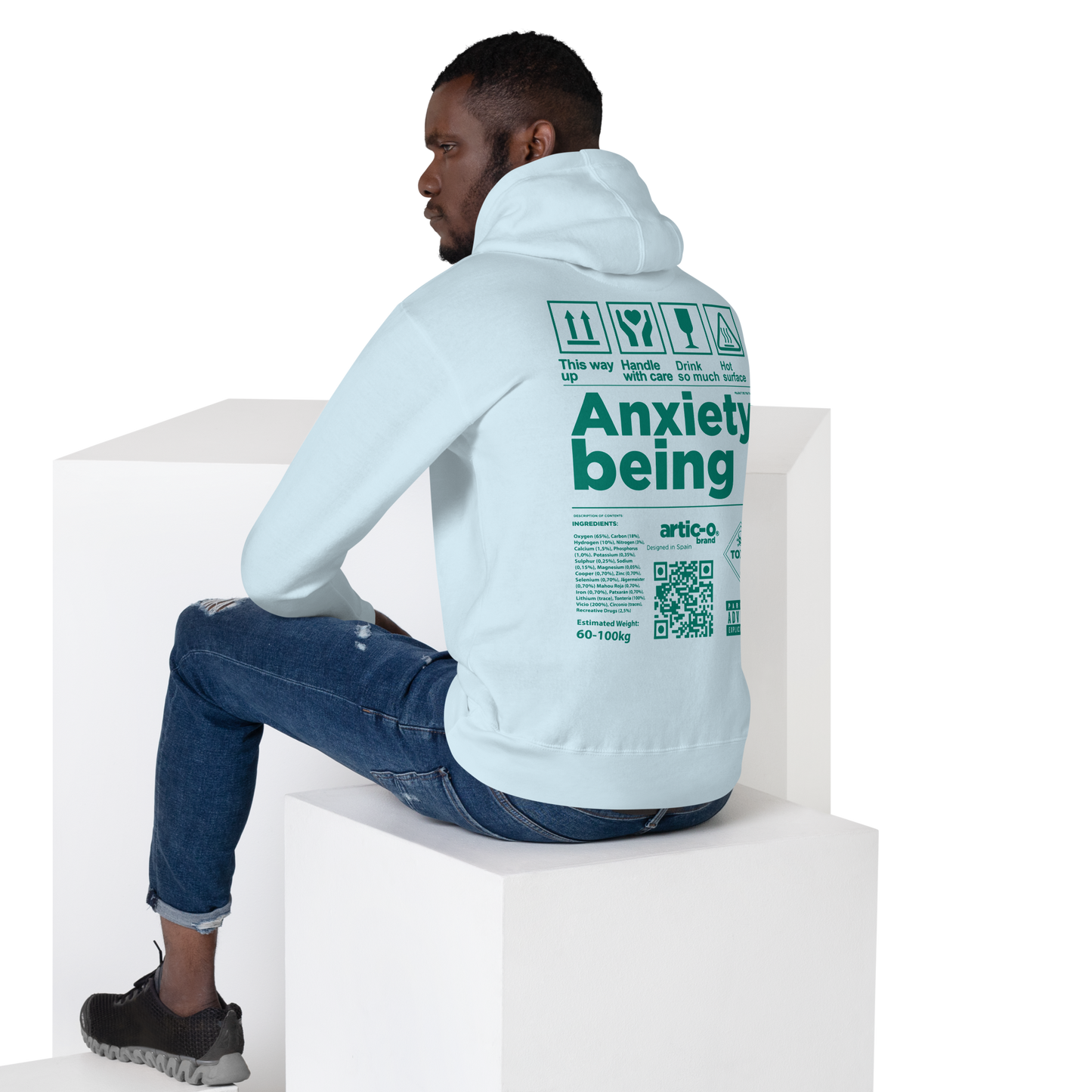 ICONIC HOODIE - ANXIETY BEING (B)